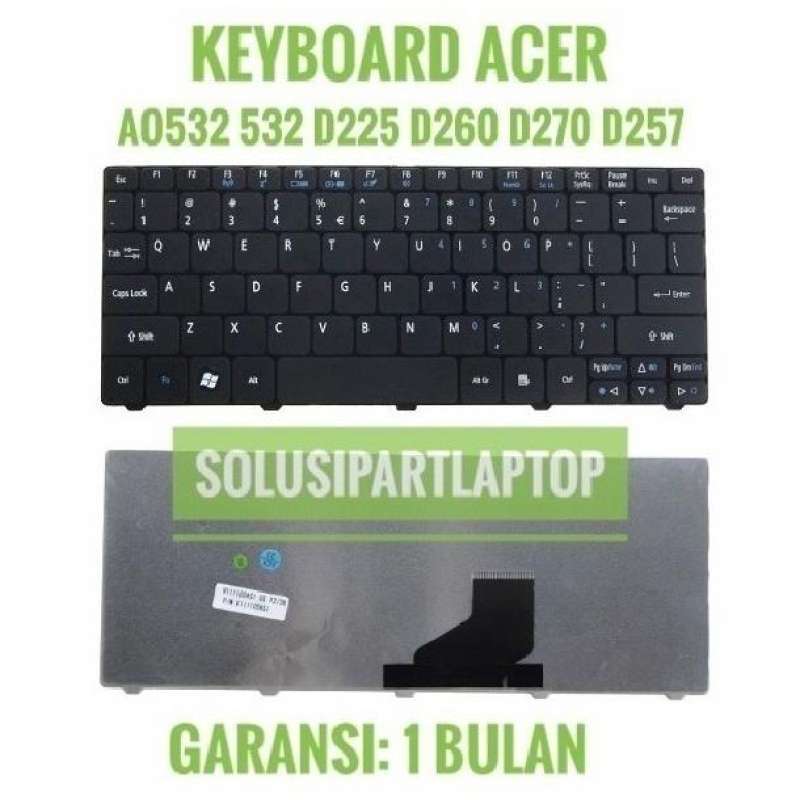 Tastiera Completa Nuova Per Notebook Acer Aspire One D255, D257, D260, 532, 532H