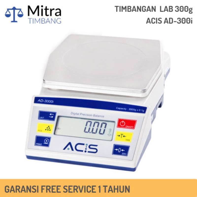 Promo Timbangan Lab Digital 300g X 0,01g Acis / Ad-300i Precision Scale ...