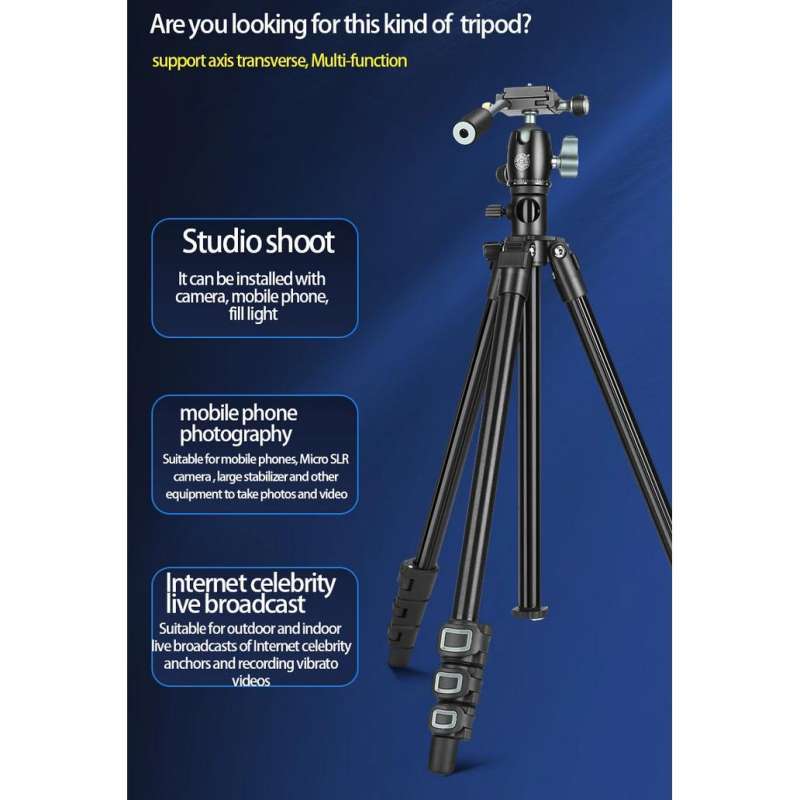 Jual Tripod Kamera Dslr Lightweight Pan Head Horizontal Mount