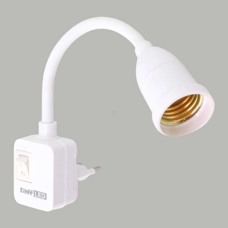 Jual Fitting Lampu Bohlam Led Eu Plug 220v 25a E27 With Switch Hf-666 ...