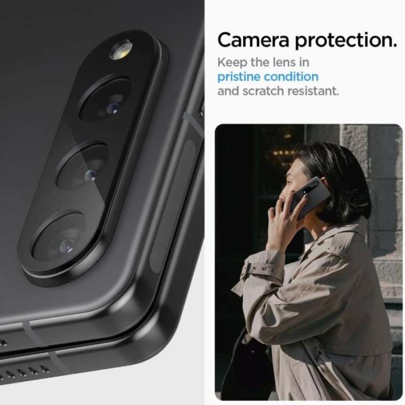 Spigen Galaxy Z Fold 4 Camera Lens Glas.tR Optik (2Pack) - Black AGL05428