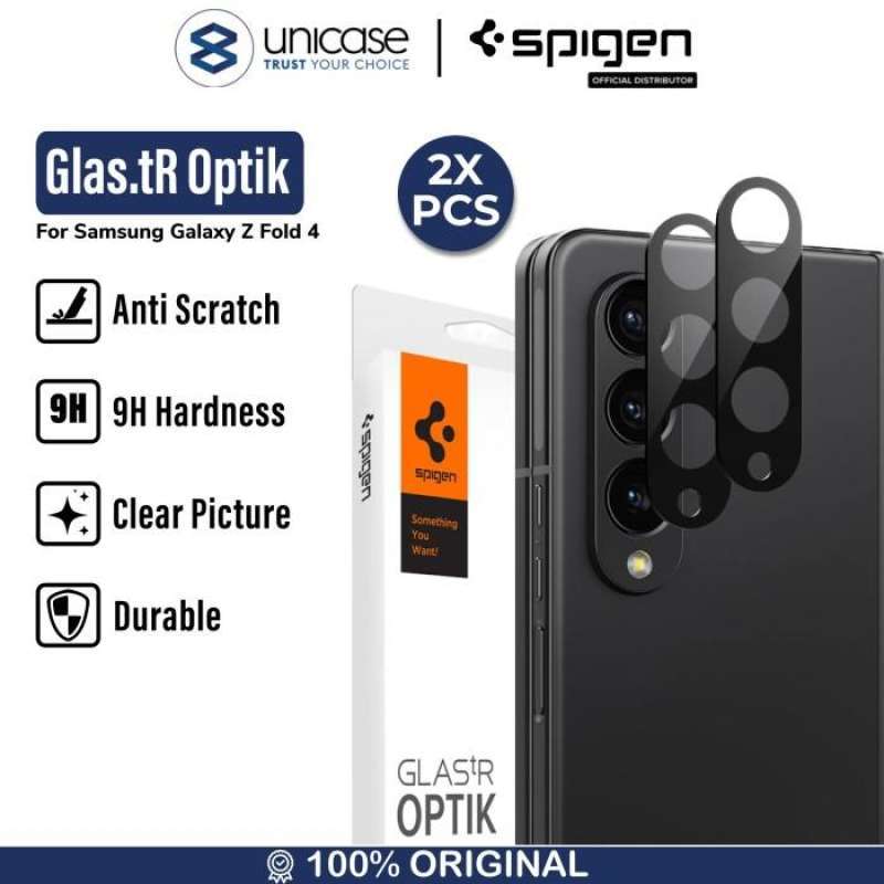 Spigen Galaxy Z Fold 4 Camera Lens Glas.tR Optik (2Pack) - Black AGL05428