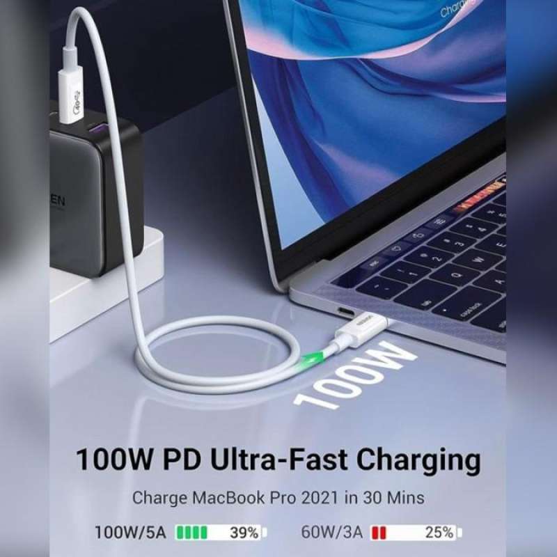 Cable Data USB C UGREEN USB4 PD 100W 5A 40Gbps 8K Fast Charging Kabel