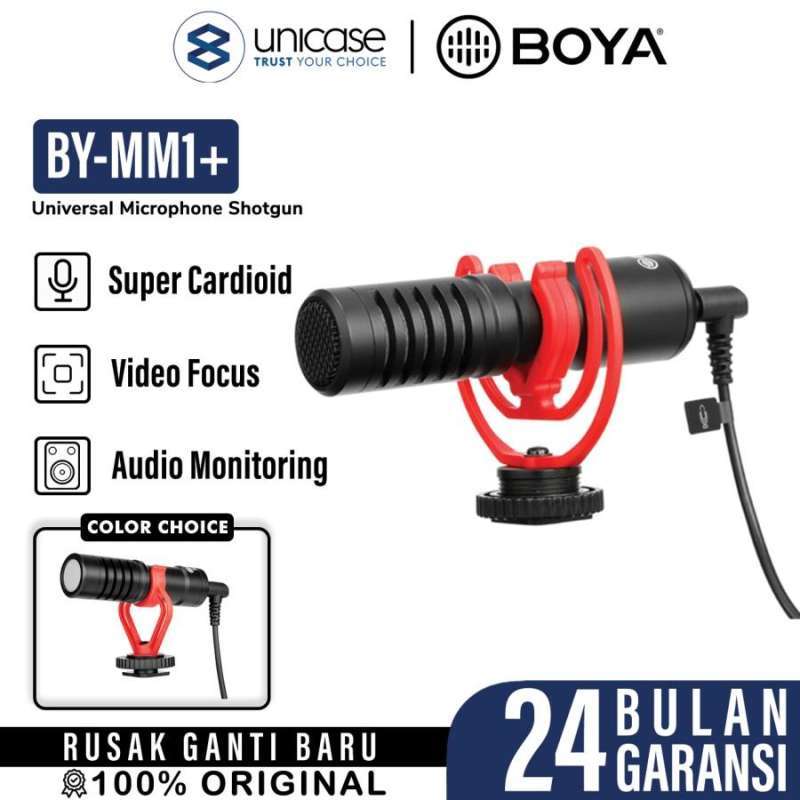 Boya Shotgun Microphone Universal Super Cardioid - BY-MM1+