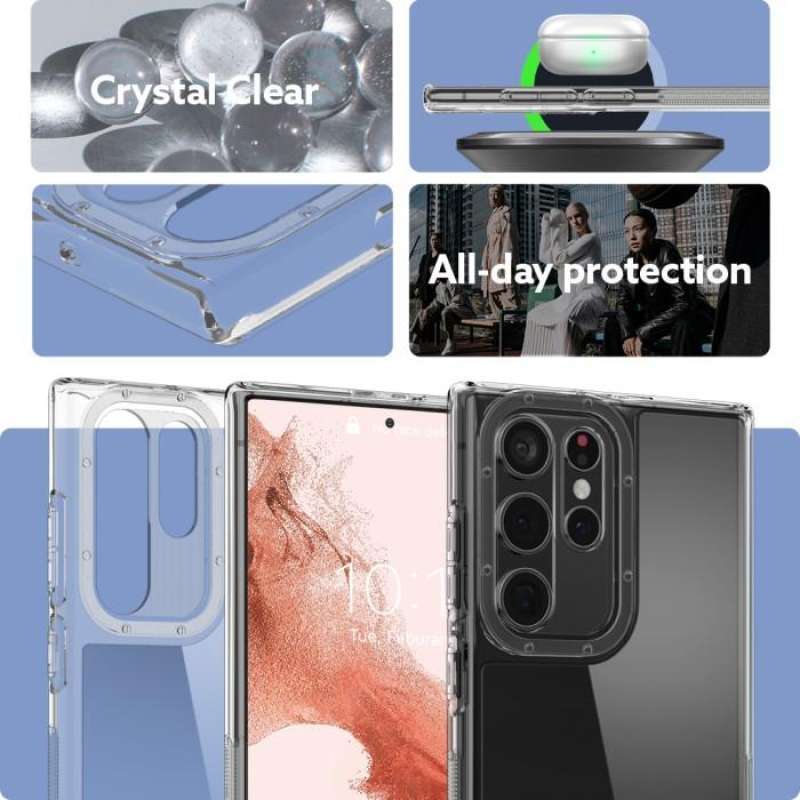 Case Samsung Galaxy S22 Ultra Plus Caseology Skyfall Hybrid Casing