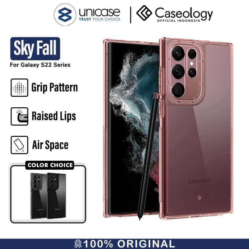 Case Samsung Galaxy S22 Ultra Plus Caseology Skyfall Hybrid Casing