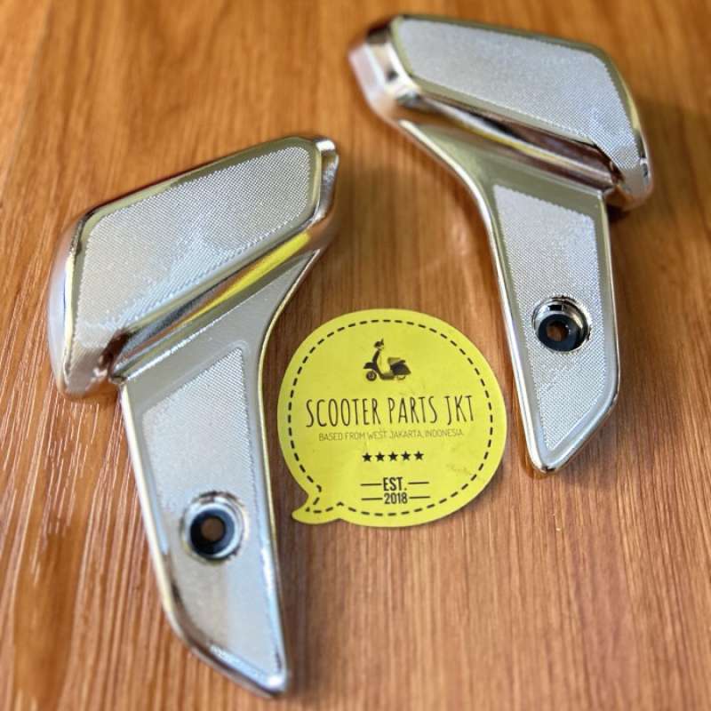 Promo Foostep Footrest Vespa Sprint Primavera Chrome Diskon 25 Di