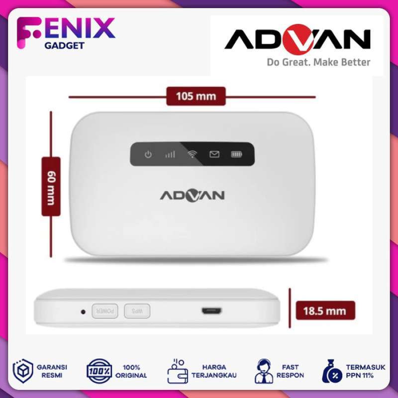 Modem Speed Jual Advan Mifi Pocket Mobile Wifi Hotspot Portable Modem Speed 4g Lte ...
