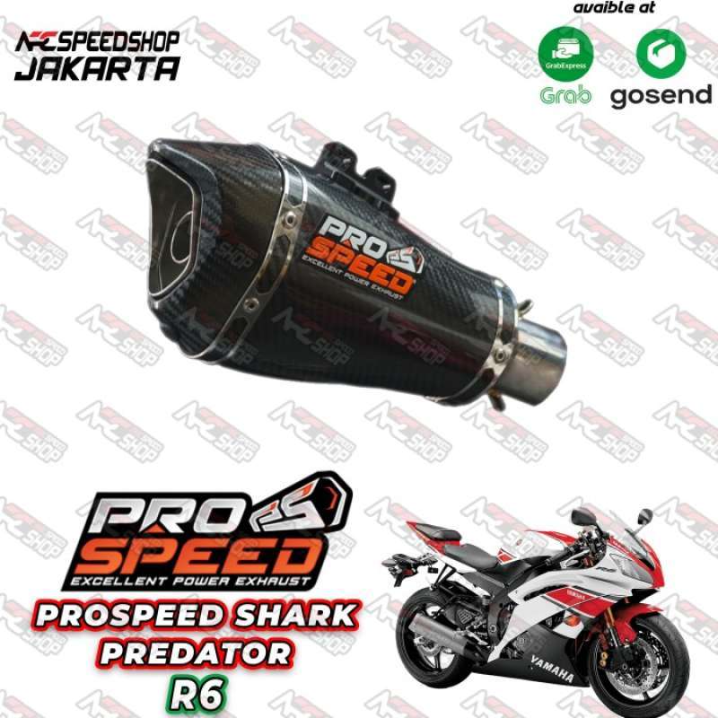 Promo Knalpot Prospeed Shark Predator Fullsystem (titanium) Yamaha R6 ...