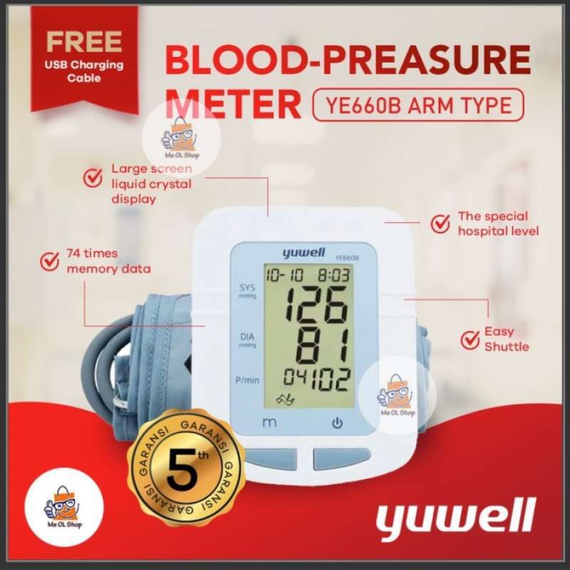 ￼Tensimeter Digital Yuwell 660 B With USB