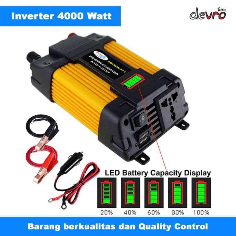 Jual Car Power Inverter Transformer Display Dc 12v - Ac 220v 6000w