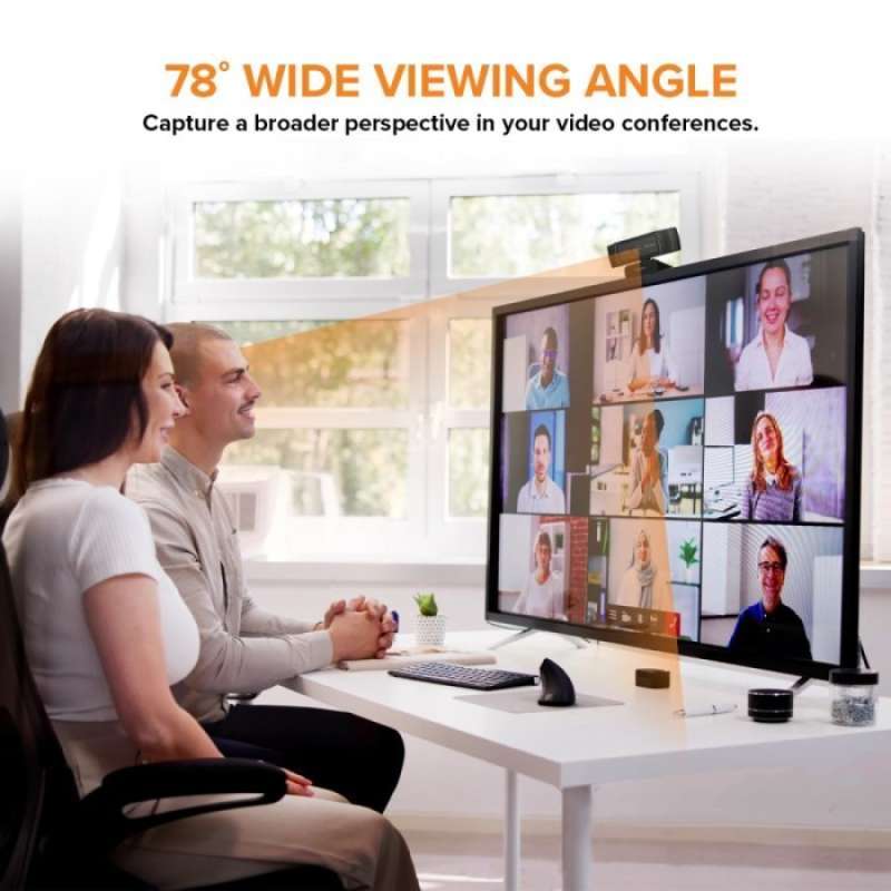 Tecgear Sentinel 2K Auto Focus QUAD HD Webcam With Privacy Cover USB