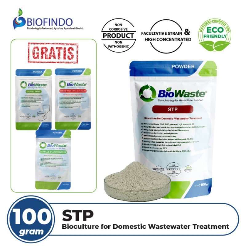 Promo Bakteri Pengurai Limbah C Industri Domestik Biowaste Stp 100gr ...