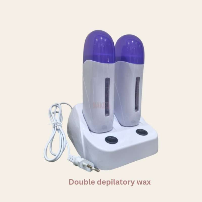 Jual Depilatory Wax Double Roller Heater Pemanas Waxing Roll On Hair