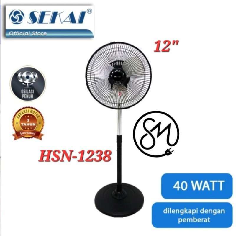 Jual Kipas Angin Sekai Hsn1238po 12 Inch Besi Stand Fan Hsn1238po 1238 Po Di Seller Sinar