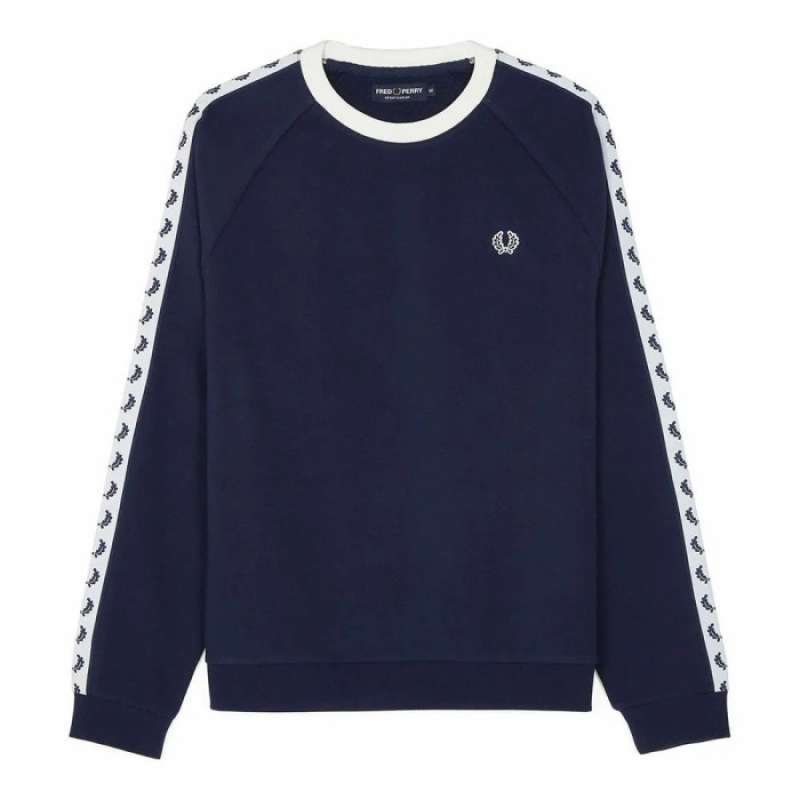 Fred Perry Taped Sweatshirt M4563 266 WT CUT Original