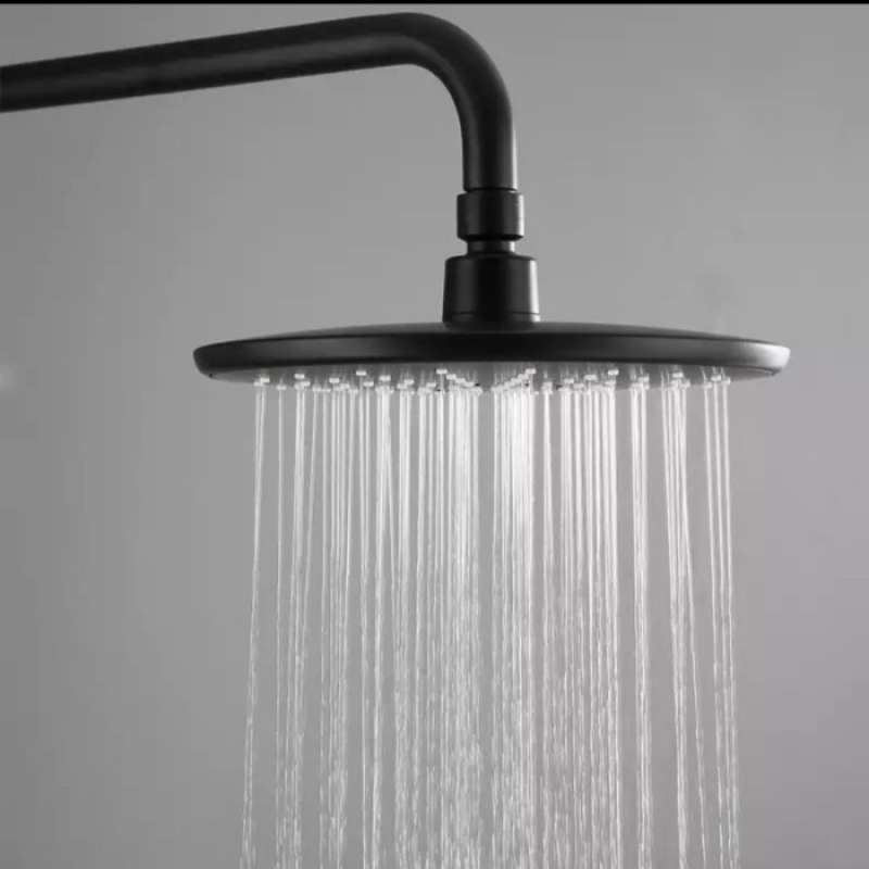 Promo Wall Shower Bulat Hitam / Head Shower / Kepala Shower Tanam ...