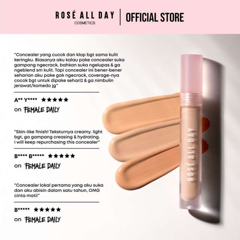 The Raelet Jual Rosé All Day The Realest Lightweight Concealer - Medium Neutral Di ...