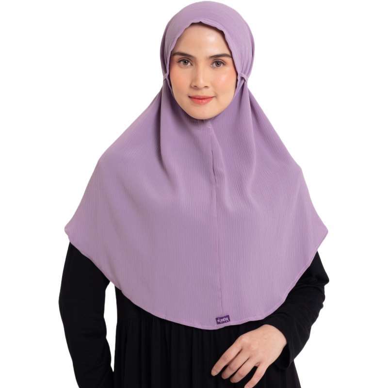 Elzatta Hijab Kerudung Jilbab Bergo Instan Bahan Crinkle Polos Adem Sabelya Crinkle