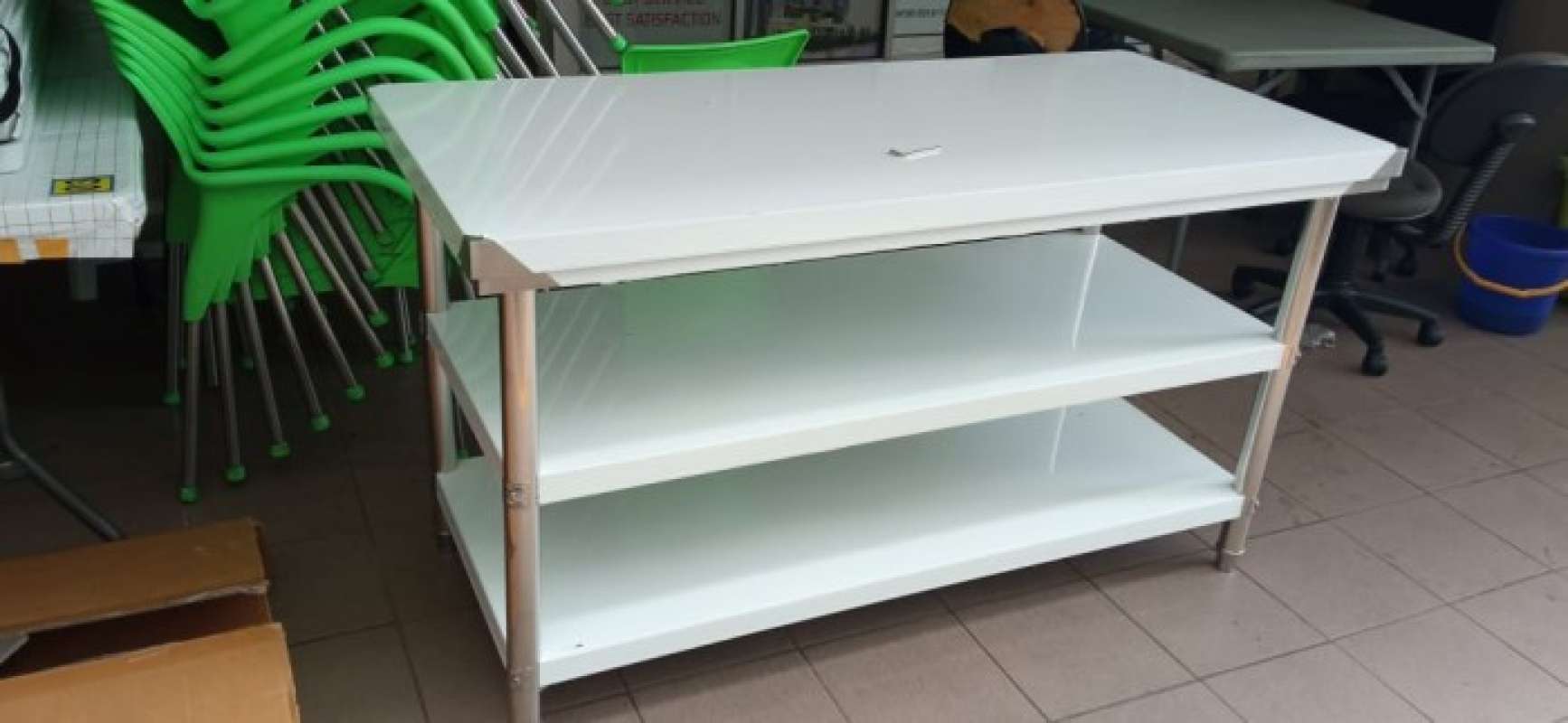 Promo Meja Dapur Stainless / Meja Kompor 3 Rack/ Meja Makan Rwt-10c-2 ...