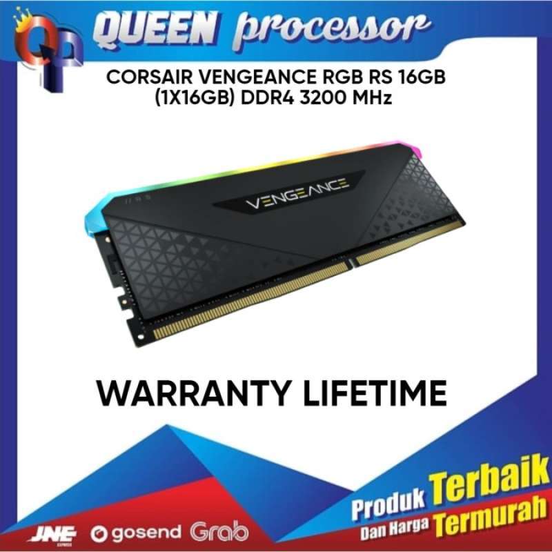 CORSAIR Vengeance RGB RS 64GB (2 x 32GB) 288-Pin PC RAM DDR4 3600 (PC4 28800) De