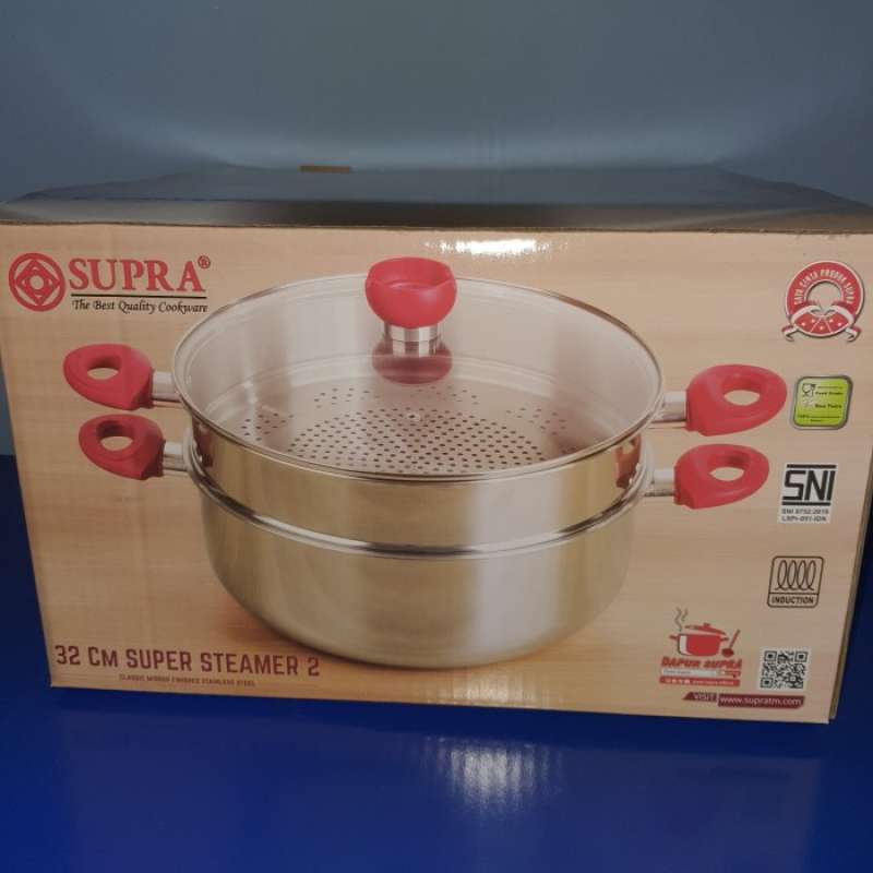 Promo Supra Super Steamer Tutup Kaca 32 Cm Sp 32ss2 Diskon 23% Di ...