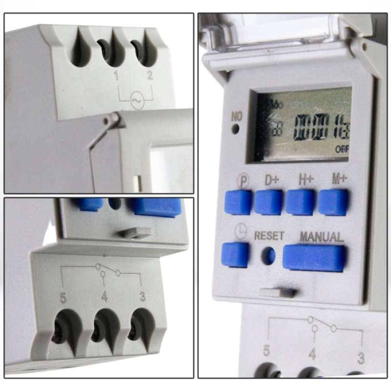 Promo Programmable Digital Timer Switch Relay 20 Program 220v Or 16a ...
