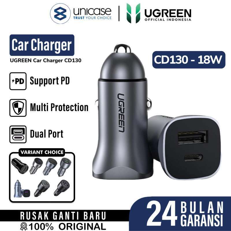 UGREEN Car Charger 24W 1A 1C - Space Gray CD130 30780