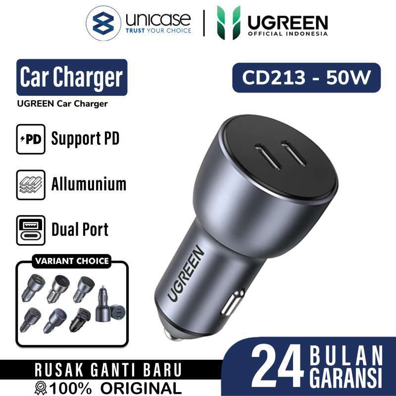 UGREEN Car Charger 24W 1A 1C - Space Gray CD130 30780