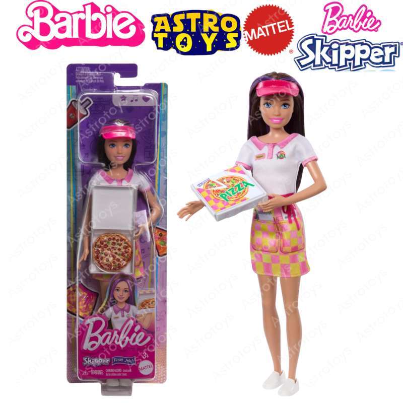 Jual Barbie Skipper First Jobs Pizza Delivery Doll Mattel Original
