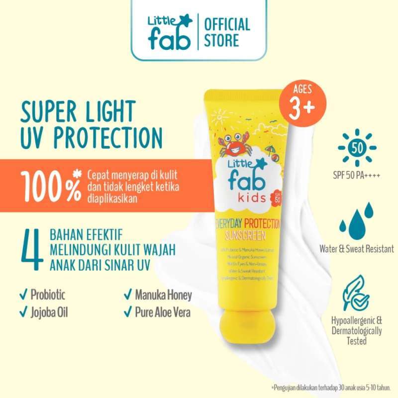 Jual Little Fab Everyday Protection Sunscreen Spf 50 Pa ++++ Di Seller ...