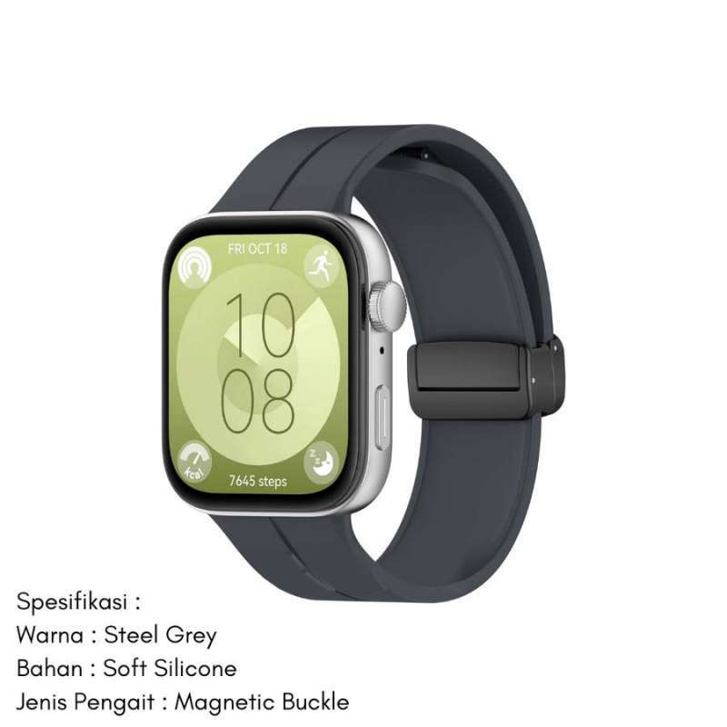 Jual Premium Strap Huawei Watch Fit 3 Pengait Magnetik Steel Gray Di Seller Central Casing Central Casing Kota Tangerang Selatan Blibli