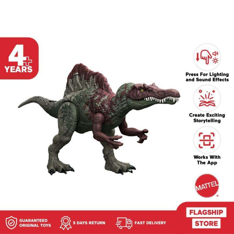 Promo Jurassic World Epic Attack Spinosaurus Mainan Action