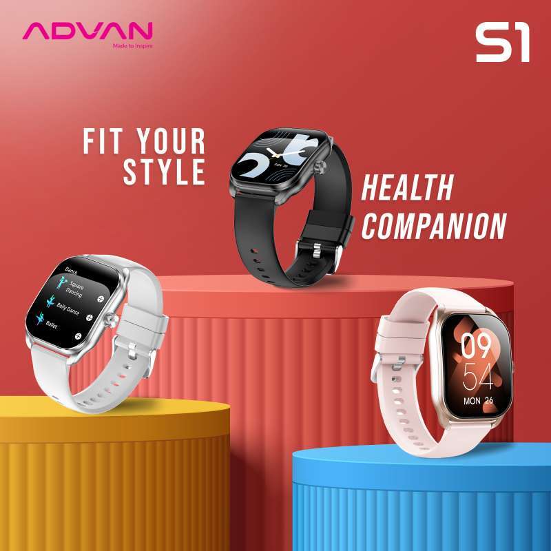Promo Advan Smartwatch S1 Ai Voice Ips 2.01” Bluetooth Calls 100 ...