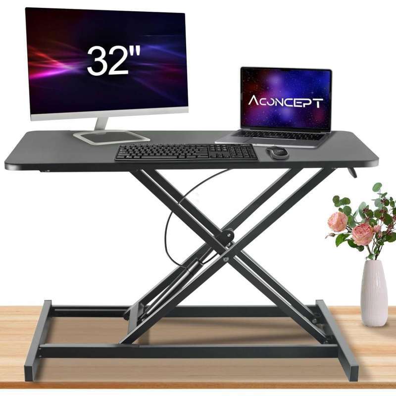 K-STAR Meja Lipat Laptop dengan Sistem Hidrolik, Portabel dan Ergonomis, Ukuran 80x40cm. Ideal untuk Bekerja dan Belajar di Atas Kasur