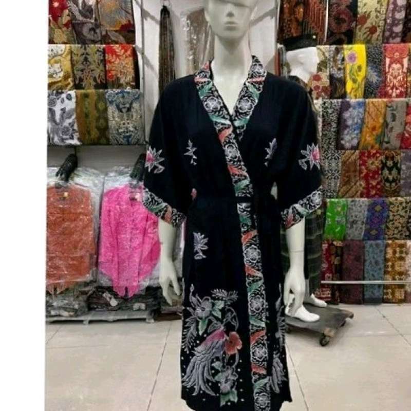 Batik kimono dress deals