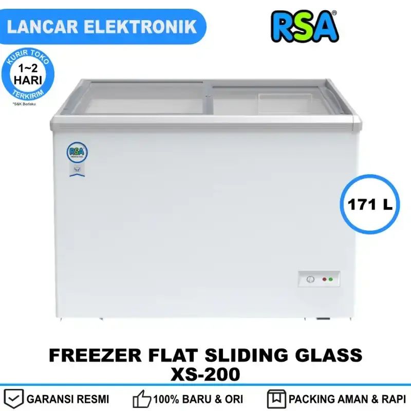 Freezer Merk Rsa Jual Freezer Sliding Flat Glass Rsa 200 / 171 Liter Xs-200 - Hemat ...