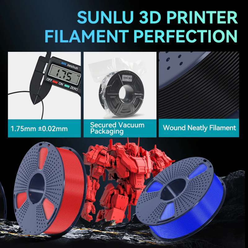 Jual Sunlu 3d Filament Pla+ Neat Winding High Speed High