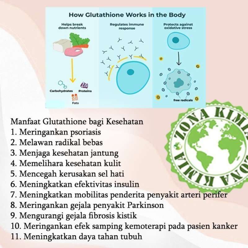 Jual Glutathione Powder Suplemen Pemutih Kulit Pencerah Wajah Alami 10gram  Di Seller Zonakimia - Zonakimia - Kota Jakarta Barat