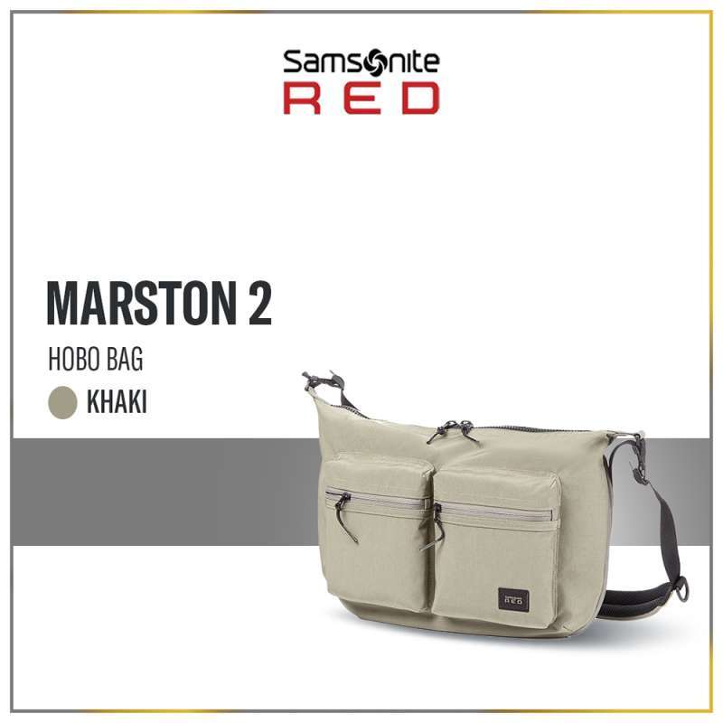 Jual Samsonite Red Label Marston Hobo Bag Khaki Di Seller