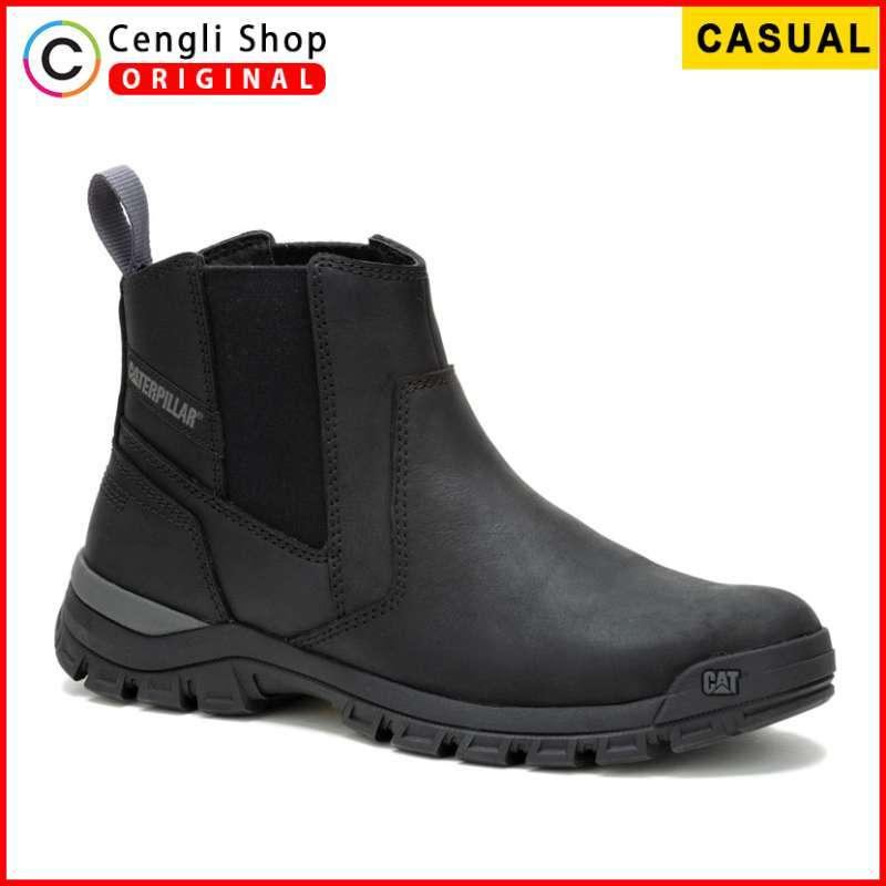 Steel Toe Mens Cat Chelsea Boots CATERPILLAR SEPATU BOOT KASUAL