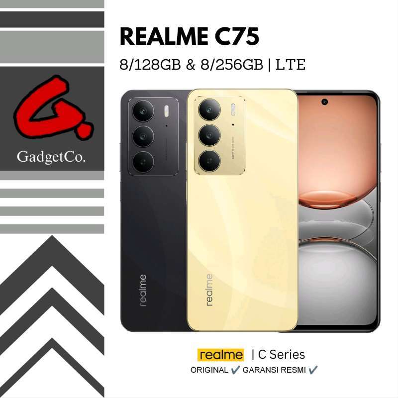 Promo Realme C75 8/128gb | 8/256gb Garansi Resmi - Black Promo Realme C75 8/128gb | 8/256gb Garansi Resmi - Black