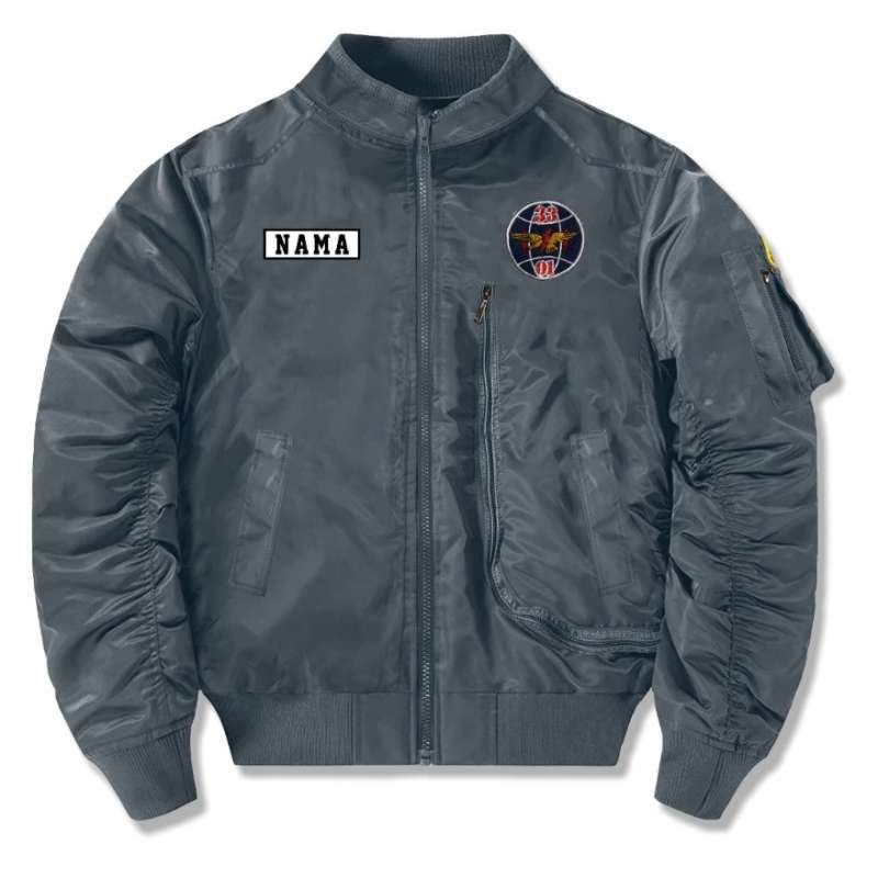 Promo Dhozen Jaket Bomber Custom Nama Dan Logo Bebas Diskon 60% Di