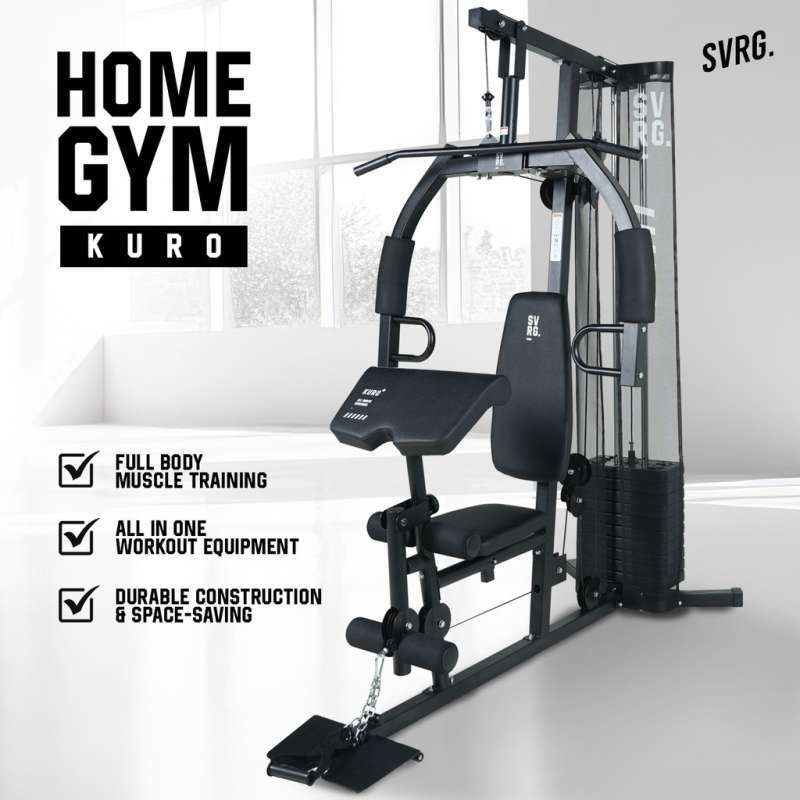 Kuro Home Gym SVRG Equipment Gym Machine Strength Training Gym  Multifungsi Alat Olahraga Gym Fitness
