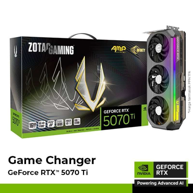 VGA Card ZOTAC GAMING GeForce RTX 5070 Ti AMP Extreme INFINITY 16GB GDDR7