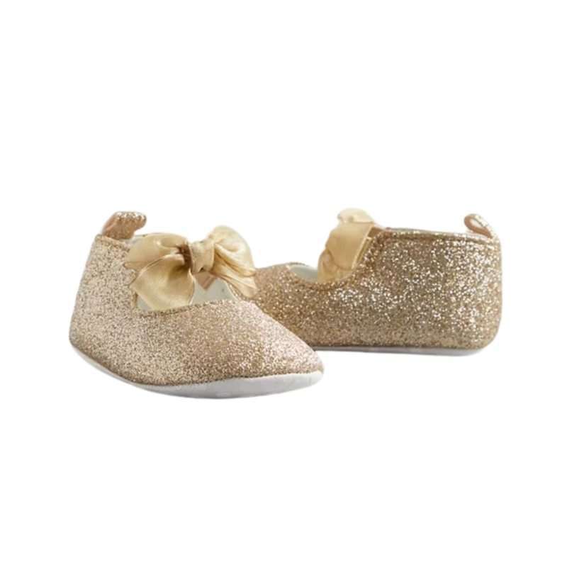 Promo Mothercare Gold Glitter Ballerina Baby Shoes Sepatu Bayi