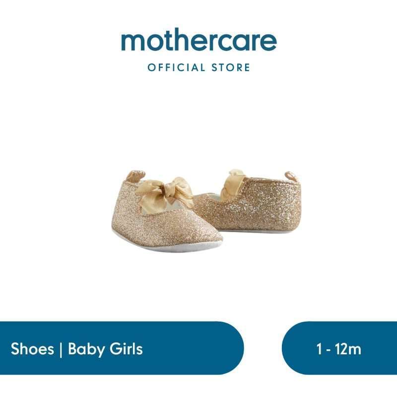 Mothercare Gold Glitter Ballerina Baby Shoes Sepatu Bayi Perempuan  (Kuning)
