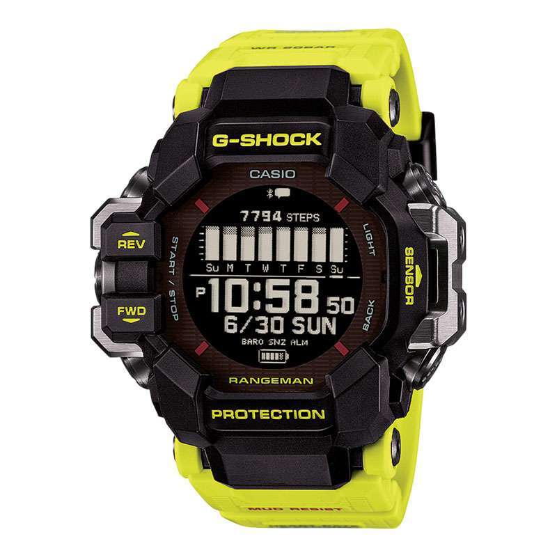 Jam Tangan Pria Casio G-Shock GPR-H1000RY-1A9JR Rangeman Master Of G-Land  Rescue Yellow Series Resin Band (JDM)