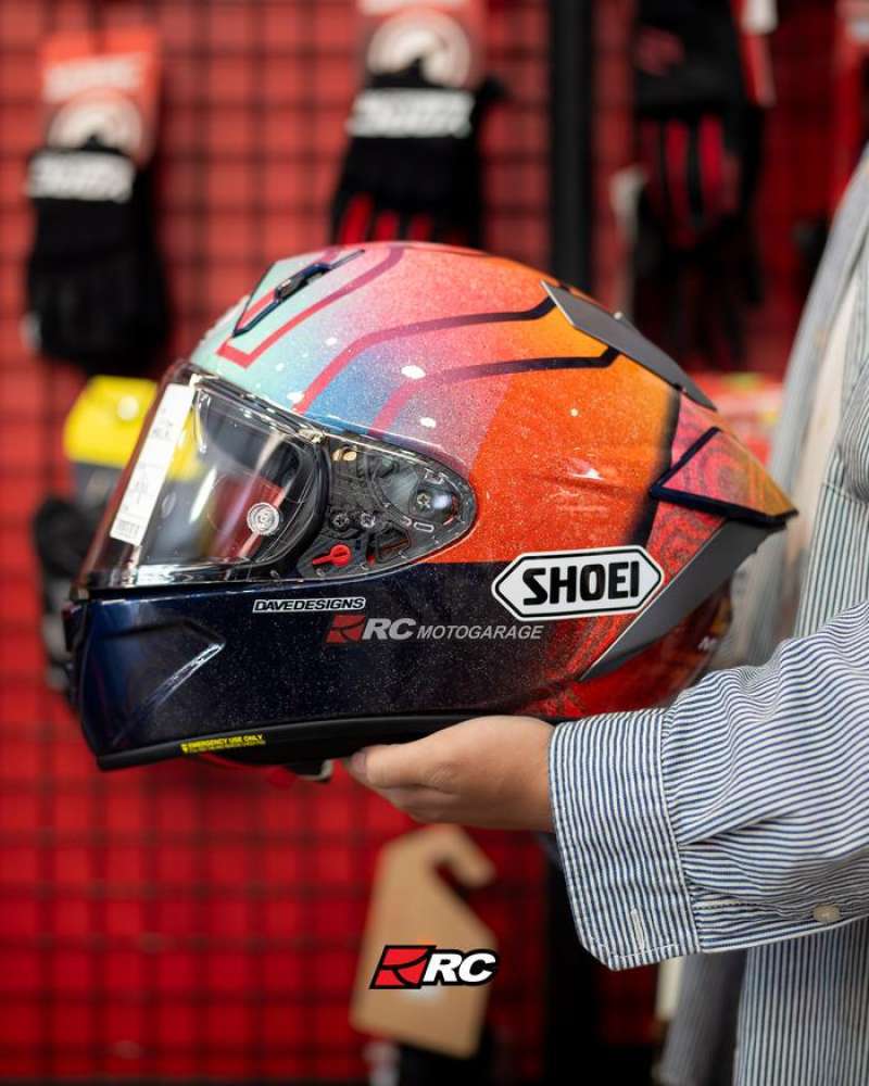 Jual Helm Motor Full Face Shoei X-15 Marquez Holi Tc-1 Original