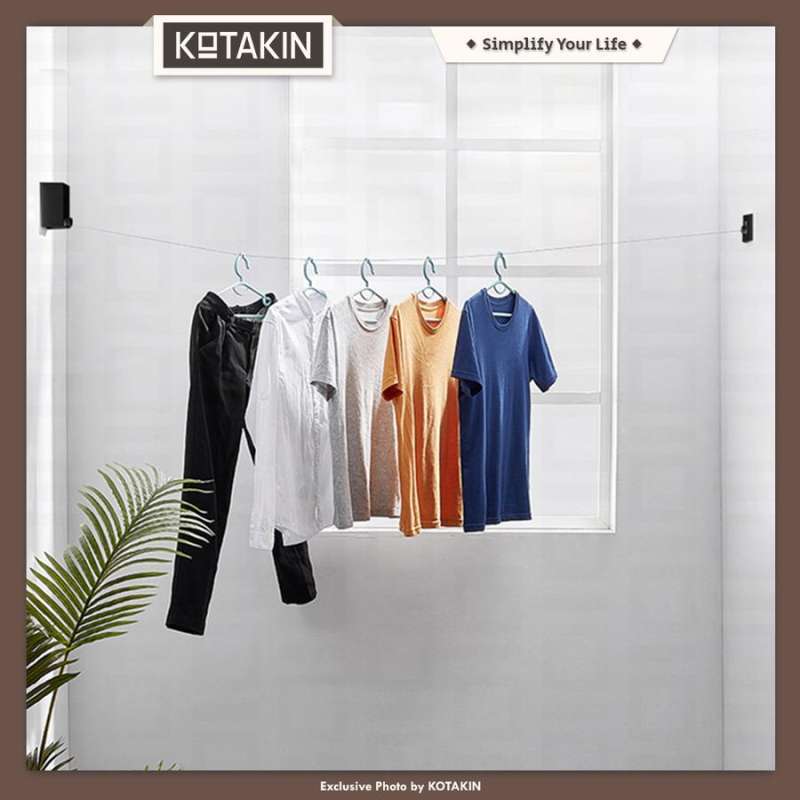 Jual Kotakin Jemuran Tali Baju Portable Outdoor Indoor Retractable